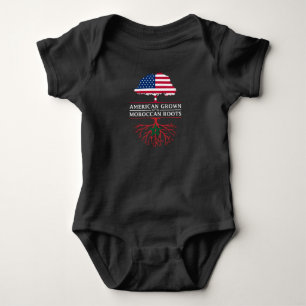 American Grown with Moroccan Roots   Morocco Baby Bodysuit