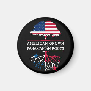 American Grown with Panamanian Roots Panama Magnet