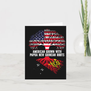 American Grown With Papua New Guinean Roots Usa  Card
