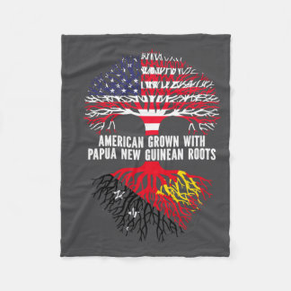 American Grown With Papua New Guinean Roots Usa  Fleece Blanket