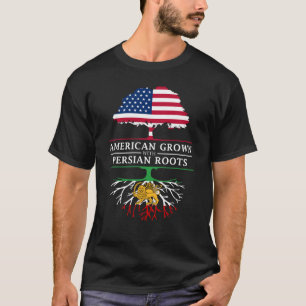 American Grown with Persian Roots Persia Design T-Shirt