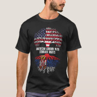 American Grown with Serbian Roots USA Flag