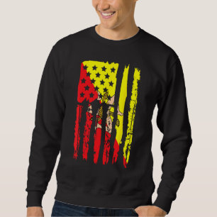 American Grown with Sicilian Roots Sicily Malta 1 Sweatshirt