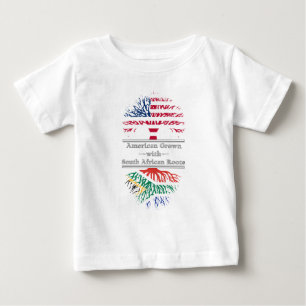American Grown With South African Roots Baby T-Shirt