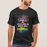American Grown With Swedish Roots USA Flag Sweden T-Shirt<br><div class="desc">Funny heritage Swedish Sweden USA Flag pride gifts Patriotic tshirt. Great for kids, mum, dad, brother, sister, son, daughter, boys, girls, family, husband, wife, friend, grandma, grandpa love sports team fan.Great Immigrants Grown with tree Root t shirt for Birthday bday christmas thanksgiving Halloween hanukkah Fourth 4th of July. Complete your...</div>