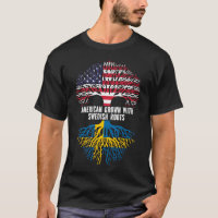 American Grown with Swedish Roots USA Flag