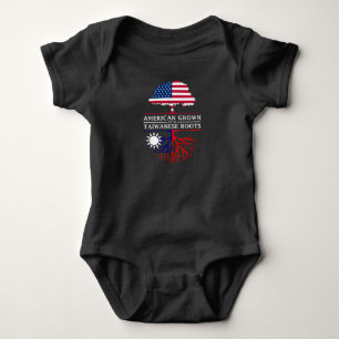 American Grown with Taiwanese Roots Taiwan Baby Bodysuit