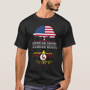 American Grown with Ugandan Roots Uganda Design T-Shirt