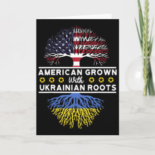American Grown With Ukrainian Roots - Ukraine 1 Card