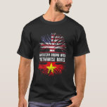 American Grown With Vietnamese Roots USA Flag Viet T-Shirt<br><div class="desc">Funny heritage Vietnamese Vietnam USA Flag pride gifts Patriotic tshirt. Great for kids, mum, dad, brother, sister, son, daughter, boys, girls, family, husband, wife, friend, grandma, grandpa love sports team fan.Great Immigrants Grown with tree Root t shirt for Birthday bday christmas thanksgiving Halloween hanukkah Fourth 4th of July. Complete your...</div>