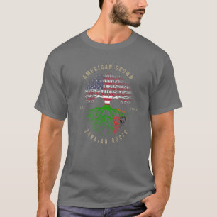 American Grown Zambian Roots Vintage USA T-Shirt