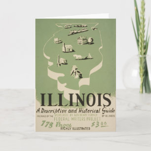 American Guide Series Volume On Illinois. Card