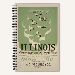 American Guide Series Volume On Illinois. Notebook