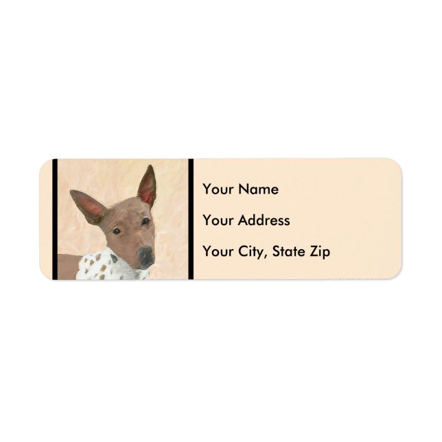 American Hairless Terrier Painting - Dog Art (Front)
