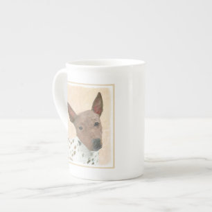 American Hairless Terrier Painting - Dog Art Bone China Mug