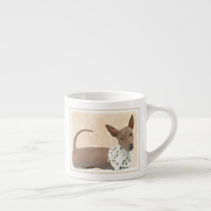 American Hairless Terrier Painting - Dog Art Espresso Cup