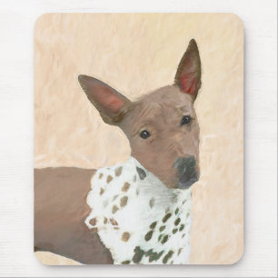 American Hairless Terrier Painting - Dog Art Mouse Mat