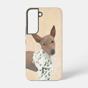 American Hairless Terrier Painting - Dog Art Samsung Galaxy Case