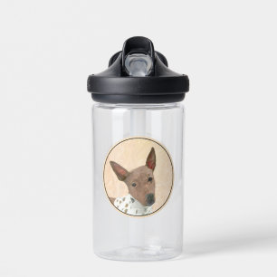 American Hairless Terrier Painting - Dog Art Water Bottle