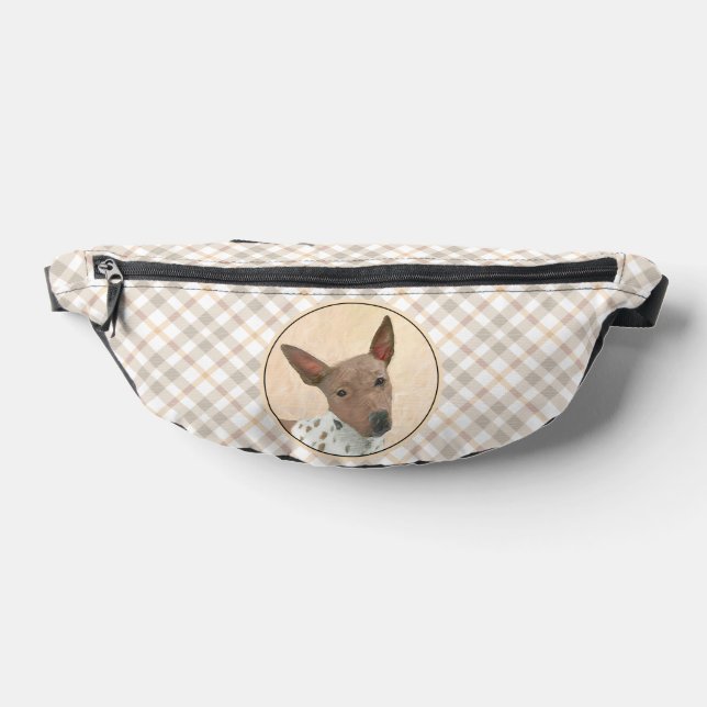 American Hairless Terrier Tan Painting Dog Art Bum Bags (Lay Down)