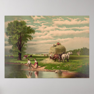 American Hay Harvest Print
