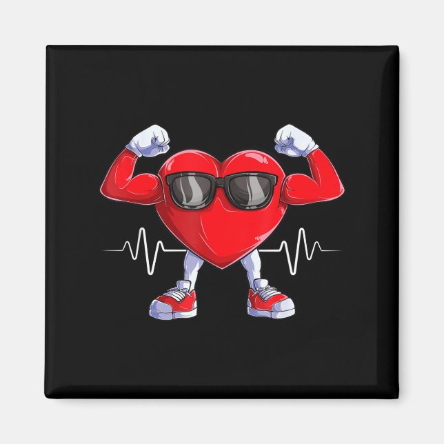 American Heart Disease Awareness Heart Month Heart Magnet (Front)