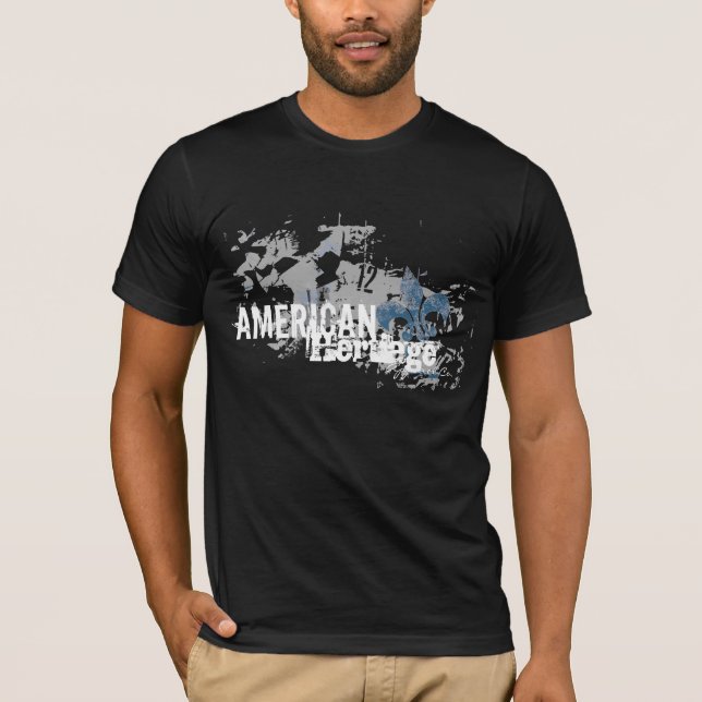 AMERICAN HERITAGE BLACK TIME TSHIRT (Front)