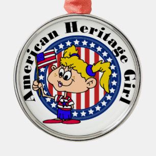 American Heritage Patriotic Metal Tree Decoration