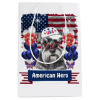 American Hero Schnauzer Gift Bag