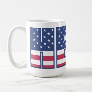 American Hero Tribute Coffee Mug - Patriotic Stars