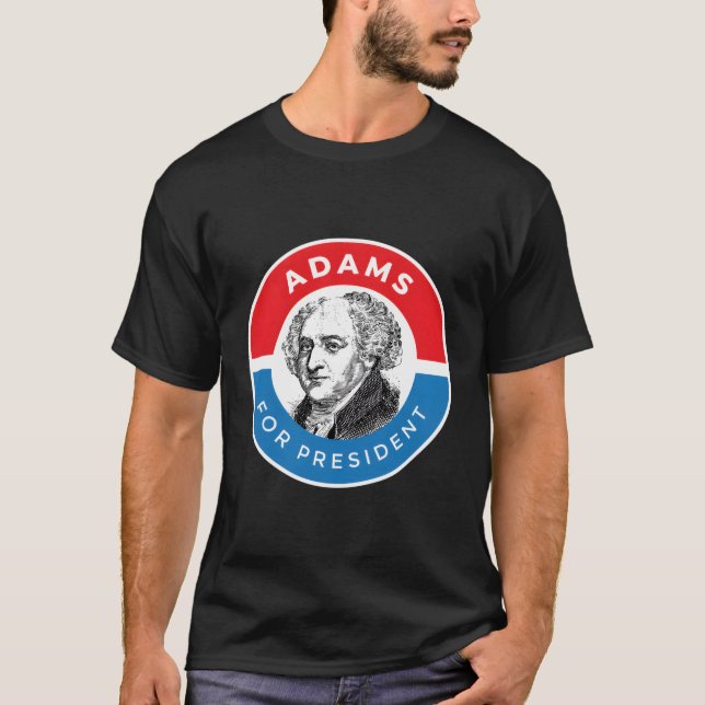 American History President John Adams T-Shirt (Front)