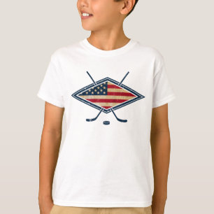 American Hockey Flag Logo T-Shirt