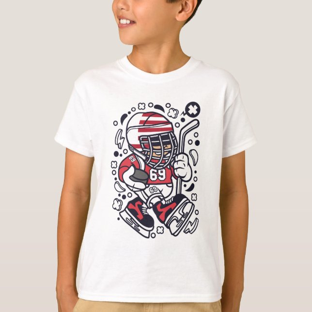 American hockey Kid T-Shirt (Front)