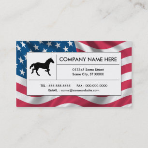 american horse business card