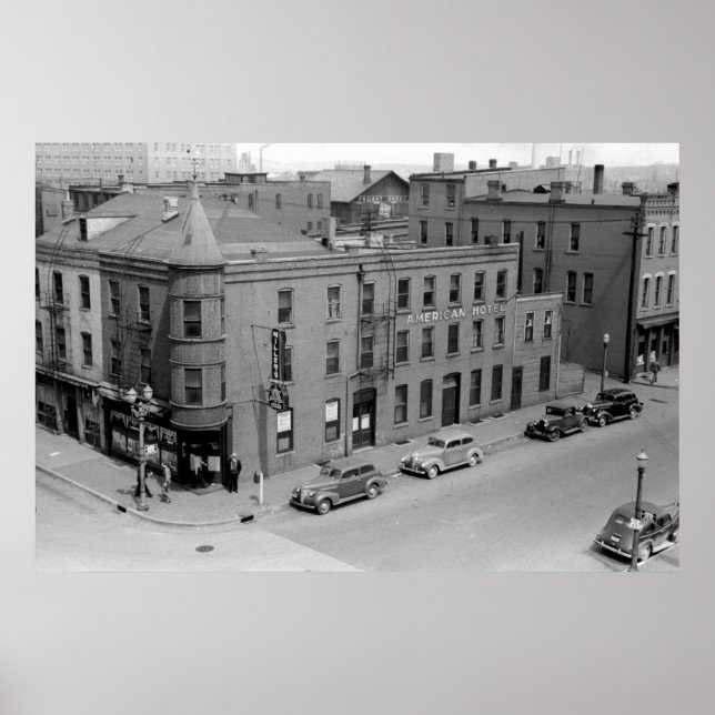 American Hotel, Dubuque, Iowa, 1940 Poster (Front)