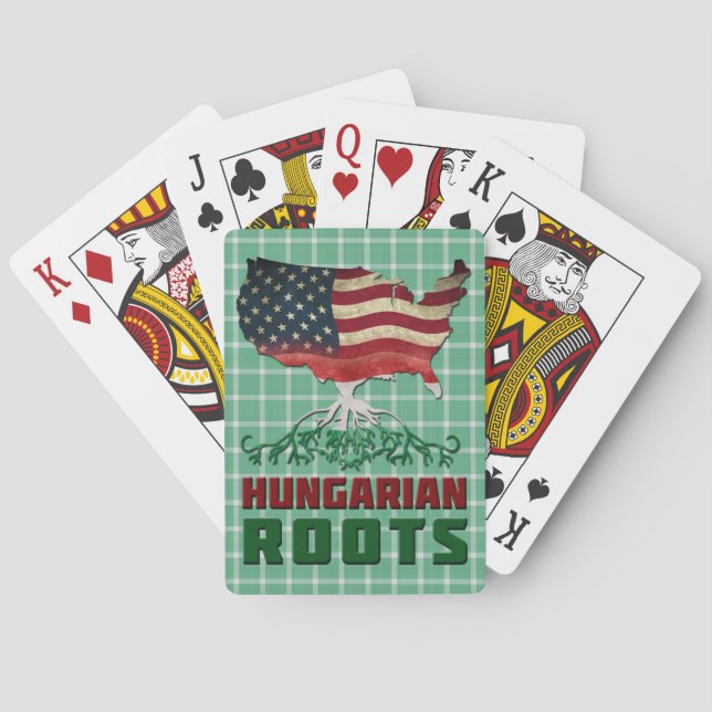 American Hungarian Roots   Playing Cards (Back)