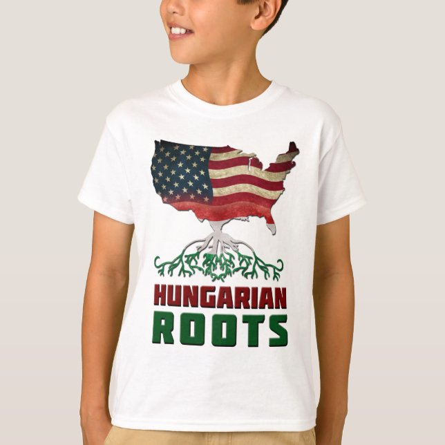 American Hungarian Roots T-Shirt (Front)