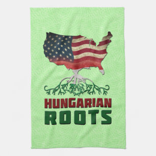American Hungarian Roots Tea Towel