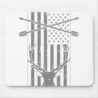American Hunter Flag - Deer Hunting Mouse Mat