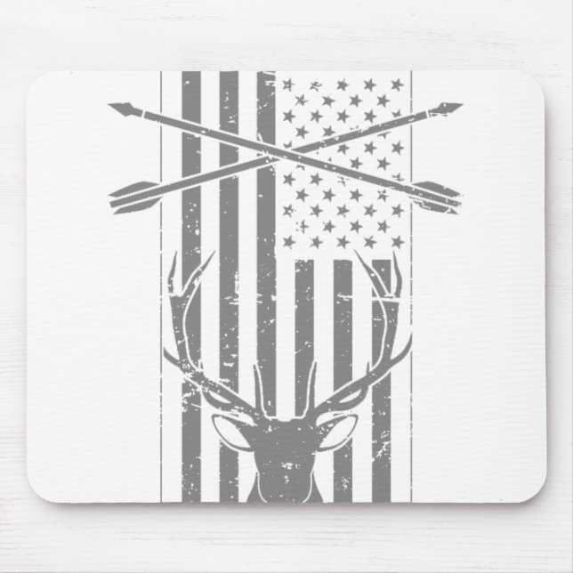 American Hunter Flag - Deer Hunting Mouse Mat (Front)