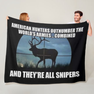 AMERICAN HUNTERS FLEECE BLANKET