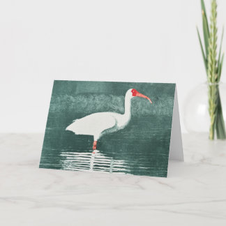 American Ibis Folded Note Card