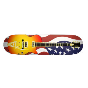 American Icon Electric Guitar Sunrise Skateboard