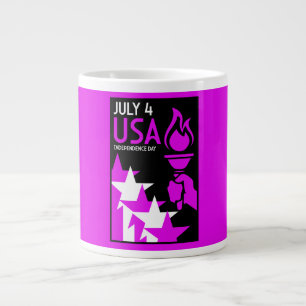 American Independance Day Large Coffee Mug