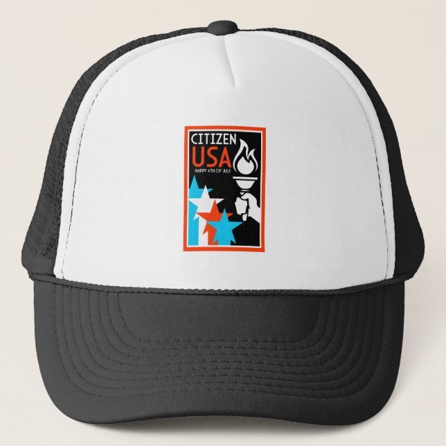 American Independance Day Trucker Hat (Front)