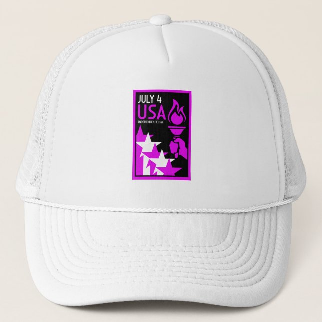 American Independance Day Trucker Hat (Front)