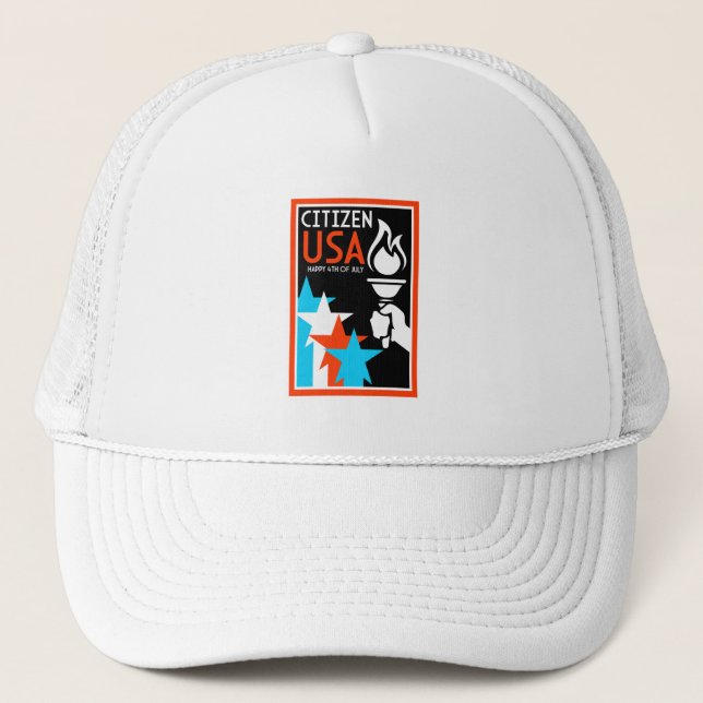 American Independance Day Trucker Hat (Front)