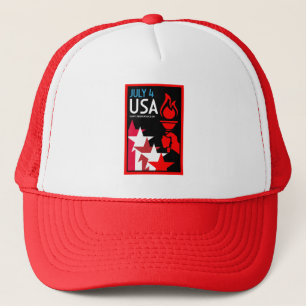 American Independance Day Trucker Hat