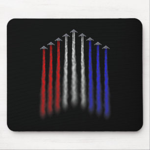 American Independence Bomber Jet Patriotic 4th Of Mouse Mat