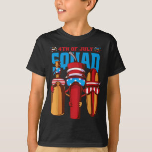 American Independence Day 4th July 4th July Squad T-Shirt